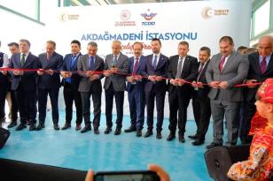 AKDAĞMADENİ YHT İSTASYONU AÇILDI   