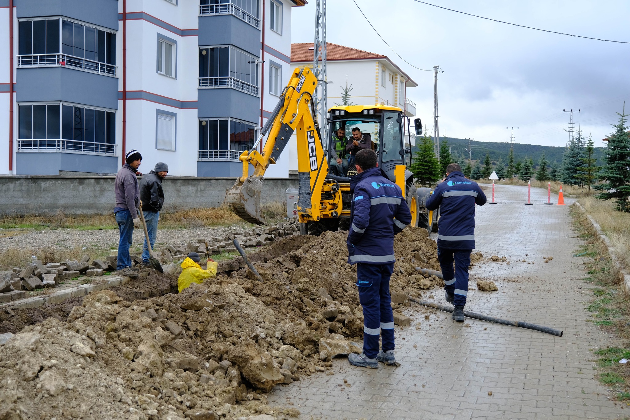 DOĞALGAZ ÇALIŞMALARI TAMAMLANIYOR