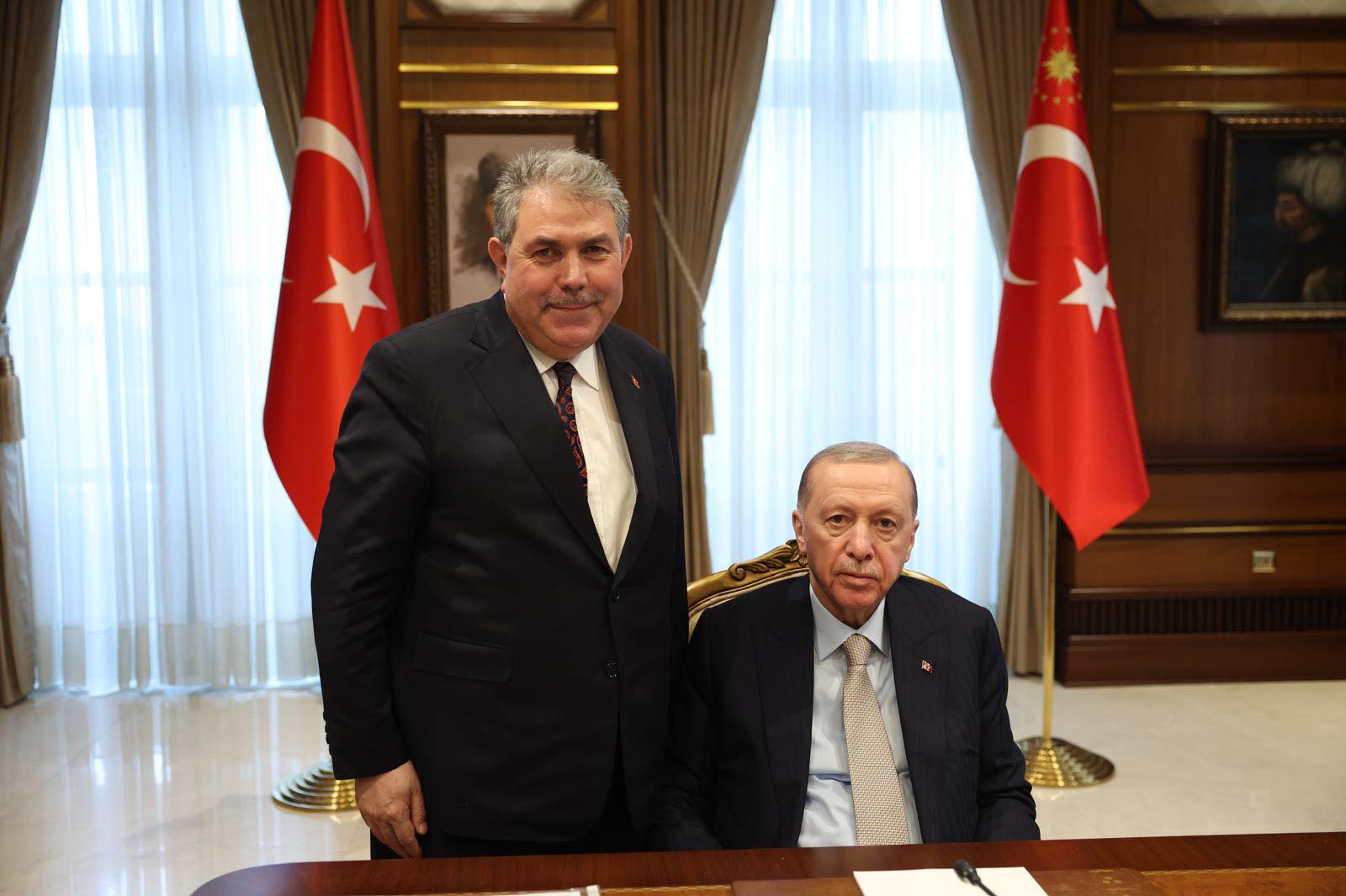 TARIM KREDİ’NİN AKDAĞMADENİLİ BAŞKANI CUMHURBAŞKANI ERDOĞAN’IN MAKAMINDA